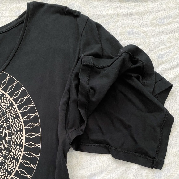 Something Else by Natalie Wood boho moon blouse, black tan - Picture 7 of 8